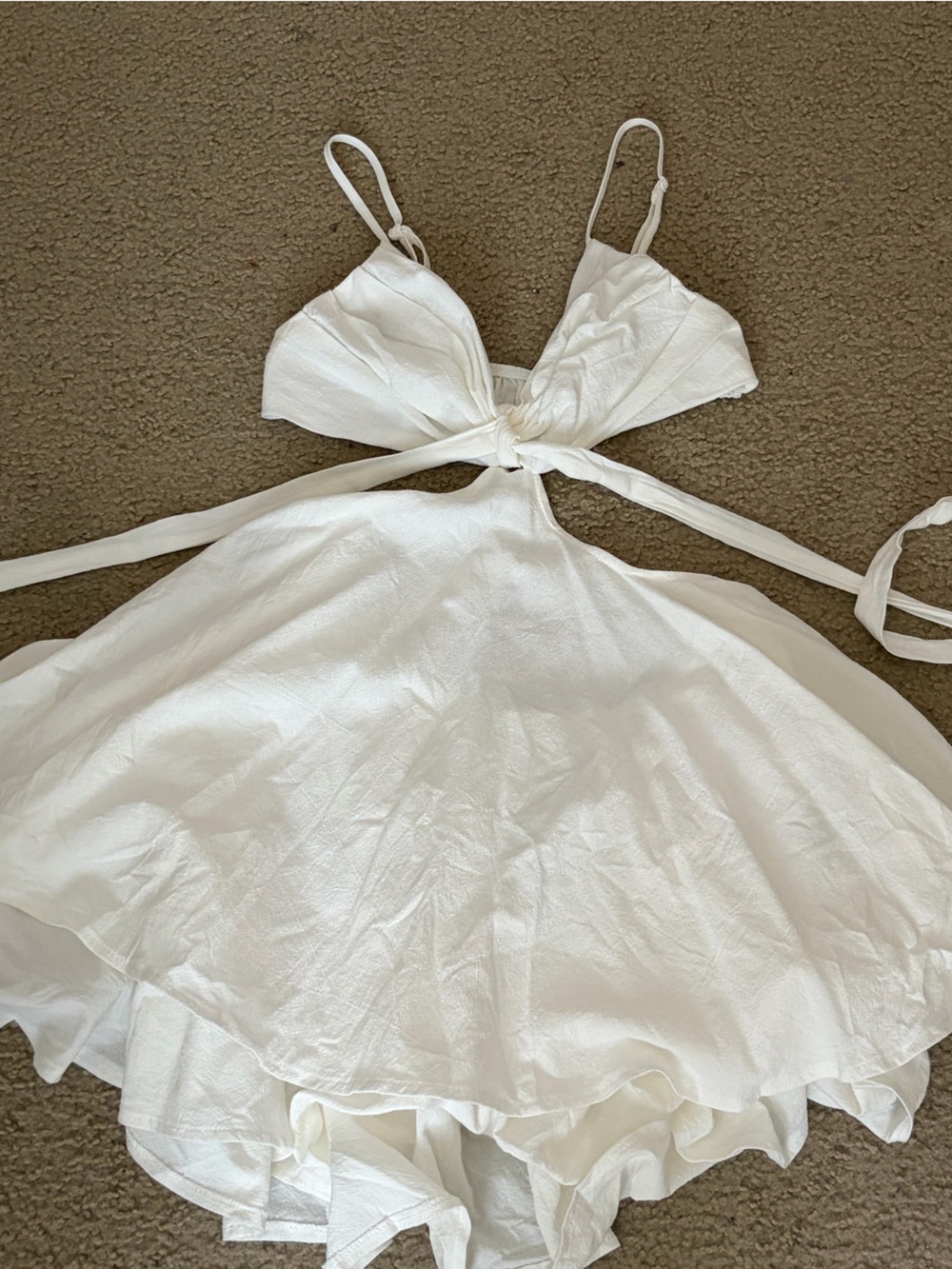White Women’s Tie-Front Camisole Top